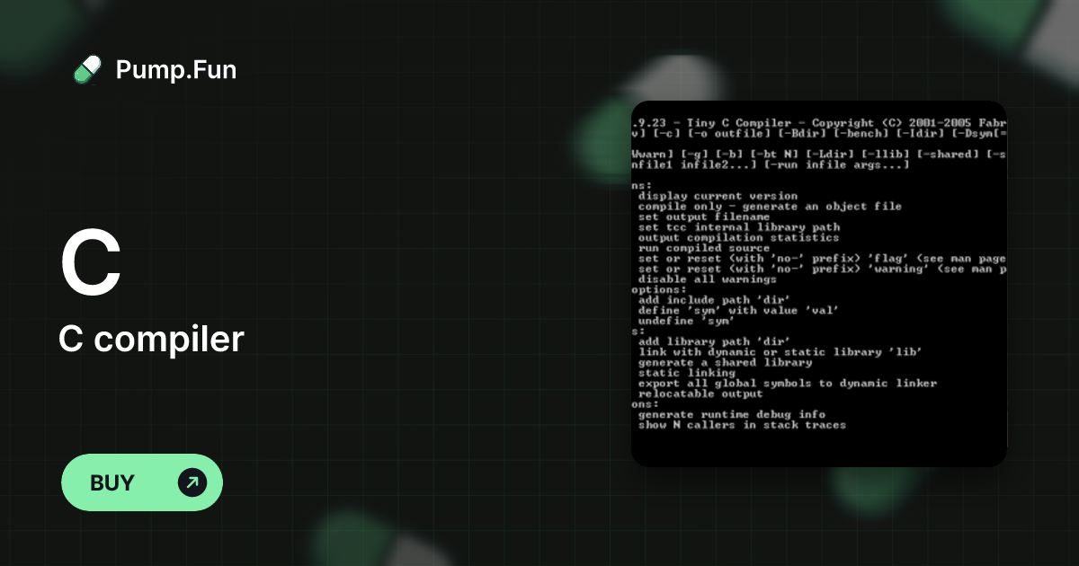 C compiler (C) - Pump