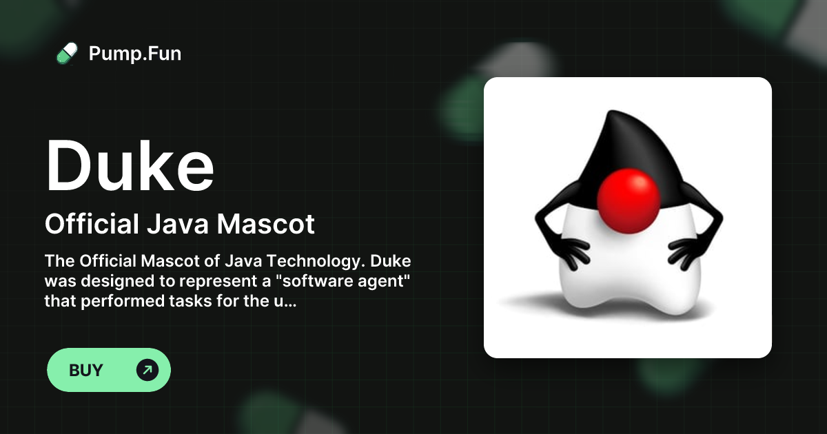 Official Java Mascot (Duke) - Pump