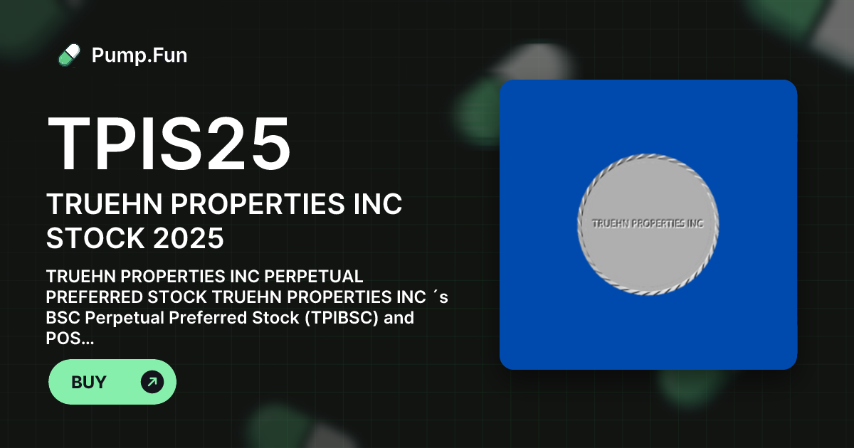 TPIS25 $2.37K | Pump